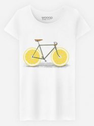 WOOOP Koszulka "Zest" w kolorze białym rozmiar: XXL. Białe bluzki damskie Wooop, xxl, bez wzorów, z bawełny, bez kołnierzyka, bez ramiączek. Za 65.85 zł.