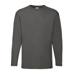Koszulka Z Długim Rękawem Dla Dorosłych Unisex Valueweight. Zielone bluzki damskie Fruit of the Loom, s, bez wzorów, sportowe, bez kołnierzyka, bez ramiączek. Za 48.99 zł.