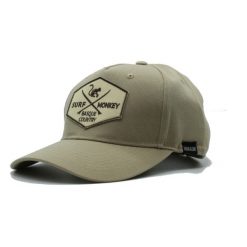 Czapka Trucker - 5 Paneli - Poliester z Recyklingu (Beżowa). Brązowe czapki z daszkiem damskie SURF MONKEY, bez wzorów, z poliesteru. Za 159.95 zł.