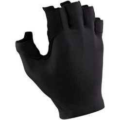 Rękawiczki rowerowe szosowe Van Rysel RoadC 100. Czarne rękawiczki damskie TRIBAN, bez wzorów, z elastanu. Za 39.99 zł.