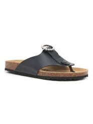 Billowy Skórzane japonki w kolorze czarnym rozmiar: 39. Czarne klapki damskie Billowy, bez wzorów, ze skóry, z otwartym noskiem, bez obcasa, bez zapięcia. Za 173.99 zł.