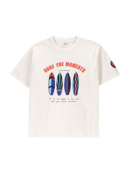 Coccodrillo T-Shirt WC5143202HBJ Écru Regular Fit. T-shirty i koszulki chłopięce COCCODRILLO, bez wzorów, z bawełny, bez kołnierzyka, bez ramiączek. Za 29.99 zł.