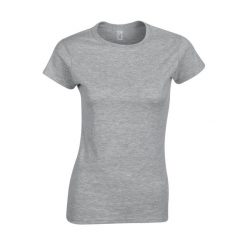 Koszulka Softstyle Dla Pań I Panów. Szare bluzki damskie GILDAN, xl, bez wzorów, sportowe, bez kołnierzyka, bez ramiączek. Za 29.99 zł.