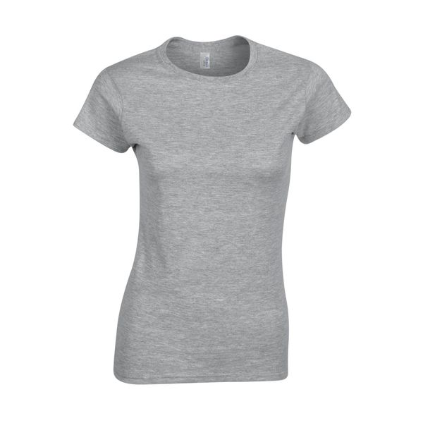 Koszulka Softstyle Dla Pań I Panów. Szare bluzki damskie GILDAN, xl, bez wzorów, bez kołnierzyka, bez ramiączek. Za 28.99 zł.
