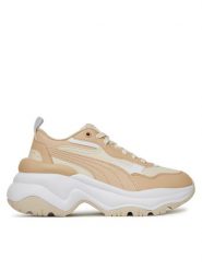 Puma Sneakersy Cilia Wedge 393915 12 Écru. Obuwie sportowe damskie Puma, ze skóry, bez zapięcia. Za 219.99 zł.