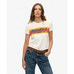 Dopasowana koszulka Venue Outdoors. Białe koszulki sportowe damskie Superdry, bez wzorów, z bawełny, bez ramiączek. W wyprzedaży za 157.15 zł.