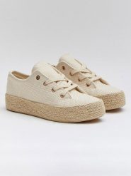 Bellucci Espadryle w kolorze beżowym rozmiar: 39. Brązowe espadryle damskie Bellucci, bez wzorów, bez obcasa, na obcasie. Za 140.53 zł.
