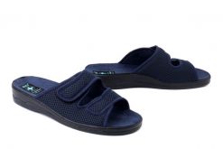 ADANEX 30263 FBK3VN granatowy, kapcie damskie. Niebieskie kapcie damskie Adanex. Za 76.49 zł.