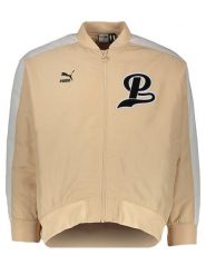 Puma Kurtka przejściowa "PMA-W Team" w kolorze beżowym rozmiar: XS. Brązowe kurtki damskie Puma, xs, bez wzorów, bez kaptura. Za 276.95 zł.