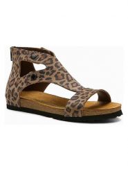 Comfortfusse Skórzane sandały "Vera" w kolorze jasnobrązowo-czarnym rozmiar: 36. Brązowe sandały damskie Comfortfüße, bez wzorów, z nubiku, z otwartym noskiem, bez obcasa, bez zapięcia. Za 252.99 zł.