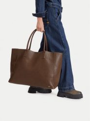 G-Star Raw Torebka C-LDA8729 Brązowy. Brązowe shopper bag G-Star, bez wzorów, ze skóry, bez dodatków. Za 299.99 zł.