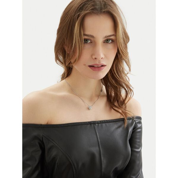 Naszyjnik Guess. Szare naszyjniki damskie Guess, srebrne. Za 188.99 zł.