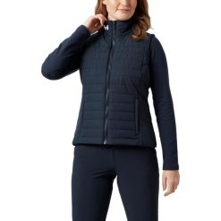 Kamizelka Damska Helly Hansen Crew Ins 2.0. Niebieskie kamizelki damskie Helly Hansen, bez wzorów, z materiału, bez kaptura. Za 599.00 zł.
