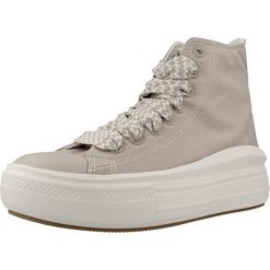 Tenisówki Converse Model Chuck Taylor All Star Move Hi Kolor Jasnobrązowy. Brązowe trampki damskie Converse, bez wzorów, z tkaniny, bez zapięcia. Za 404.25 zł.