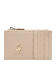 Beverly Hills Polo Club Etui na karty kredytowe CWBEO-BHPC-W1-003-AW26 Beżowy. Brązowe portfele damskie Beverly Hills Polo Club, bez wzorów, z materiału. Za 59.99 zł.