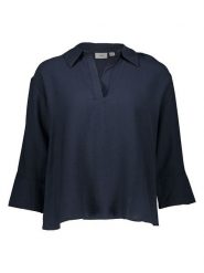 JDY Bluzka "Pepper" w kolorze granatowym rozmiar: XS. Niebieskie bluzki damskie JDY, xs, bez wzorów, bez kołnierzyka, bez ramiączek. Za 57.60 zł.