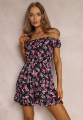 Granatowy Kombinezon z Wiskozy Rumi. Niebieskie sukienki damskie Renee, bez wzorów, z wiskozy, bez ramiączek. W wyprzedaży za 43.99 zł.