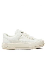 MICHAEL Michael Kors Sneakersy Aurora 43T4AUFS2D Biały. Białe obuwie sportowe damskie MICHAEL Michael Kors, ze skóry, bez zapięcia. Za 559.99 zł.