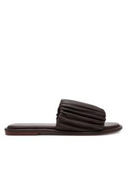 Bronx Klapki Delan-Y 85046-D Brązowy. Brązowe klapki damskie Bronx, bez wzorów, ze skóry, bez obcasa, bez zapięcia. Za 239.99 zł.