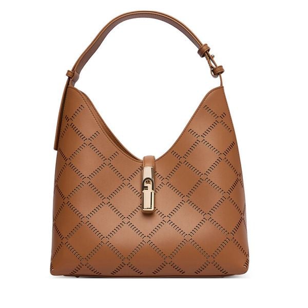 Torebka Furla. Brązowe torebki klasyczne damskie Furla, bez dodatków. Za 1,389.00 zł.