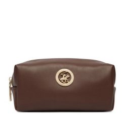 Kosmetyczka Beverly Hills Polo Club. Brązowe kosmetyczki damskie Beverly Hills Polo Club, bez wzorów. Za 69.99 zł.