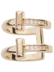 U.S. Polo Assn. Pozłacana nausznica z kryształami rozmiar: onesize. Żółte kolczyki damskie U.S. Polo Assn., z kryształem, metalowe. Za 74.11 zł.