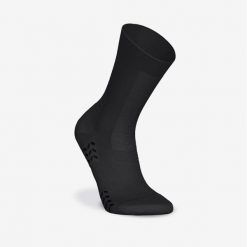 Skarpety piłkarskie podwyższone Kipsta Viralto II MiD antypoślizgowe. Czarne skarpetki damskie KIPSTA, bez wzorów, z dzianiny. Za 39.99 zł.