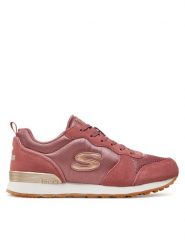 Skechers Sneakersy 111/ROS Różowy. Czerwone obuwie sportowe damskie Skechers, ze skóry, bez zapięcia. Za 169.99 zł.