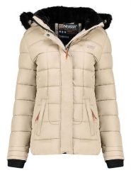 Geographical Norway Kurtka pikowana w kolorze beżowym rozmiar: XXL. Brązowe kurtki damskie Geographical Norway, xxl, bez wzorów, bez kaptura. Za 254.74 zł.