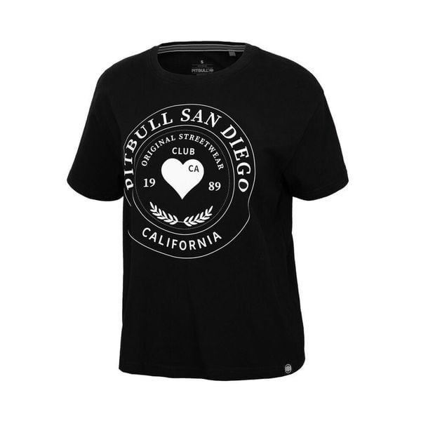 Koszulka bawełniana sportowa t-shirt dla dorosłych Heartie. Czarne koszulki sportowe damskie PITBULL, s, bez wzorów, z bawełny, bez ramiączek. Za 65.99 zł.