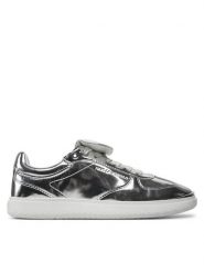 KARL LAGERFELD Sneakersy KL63820 Srebrny. Szare obuwie sportowe damskie KARL LAGERFELD, z lakierowanej skóry, bez zapięcia. Za 609.99 zł.
