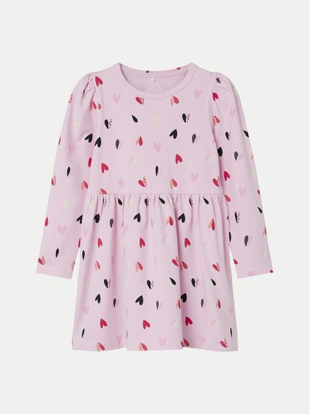 NAME IT Sukienka codzienna 13235237 Różowy Regular Fit. Czerwone sukienki dziewczęce Name it, bez wzorów, z bawełny, bez ramiączek, proste. Za 49.99 zł.