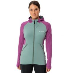 Bluza trekkingowa damska Vaude Scopi Fleece polarowa. Zielone bluzy damskie Vaude, s, bez wzorów, z elastanu, bez kaptura. W wyprzedaży za 439.00 zł.