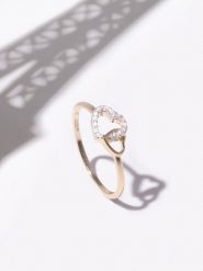 DIAMOND & CO Złoty pierścionek z diamentami rozmiar: 54. Żółte pierścionki damskie Diamond & Co, z diamentem, złote. Za 966.38 zł.