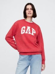GAP Bluza w kolorze czerwonym rozmiar: L. Czerwone bluzy damskie GAP, l, bez wzorów, bez kaptura. Za 131.74 zł.
