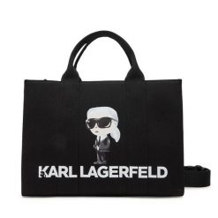 Torebka KARL LAGERFELD. Czarne shopper bag KARL LAGERFELD, bez wzorów, bez dodatków. Za 419.99 zł.