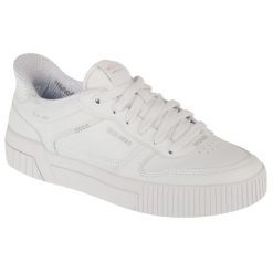 Buty sportowe Sneakersy damskie, Slip-Ins: Jade - Put It In Neutral. Białe obuwie sportowe casual damskie Skechers, ze skóry ekologicznej, trekkingowe. Za 339.99 zł.