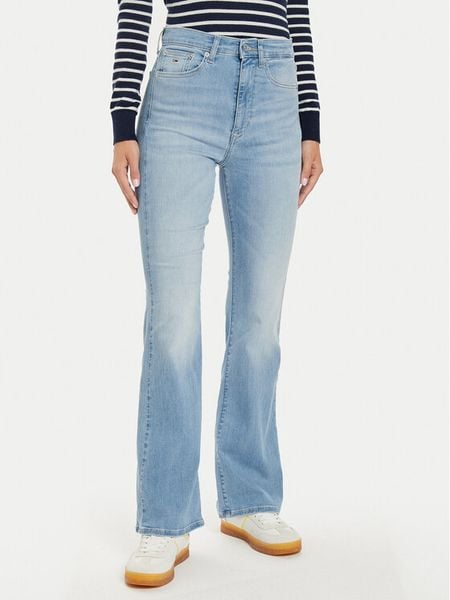 Tommy Jeans Jeansy Sylvia DW0DW19598 Niebieski Flare Fit. Niebieskie jeansy damskie Tommy Jeans. Za 279.99 zł.