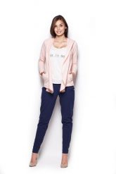 Bluza z Wolnymi Połami - Różowa. Czerwone bluzy damskie Figl, l, bez wzorów, z bawełny, bez kaptura. Za 189.00 zł.