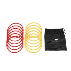 Koła koordynacyjne - zestaw 12 sztuk + torba. Żółte torby sportowe YAKIMASPORT, bez wzorów. Za 157.99 zł.