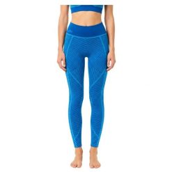 Legginsy treningowe damskie Lacoste. Niebieskie legginsy damskie Lacoste, l, bez wzorów, z dzianiny. Za 347.00 zł.