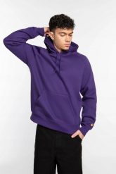 BLUZA UNISEX CARHARTT CHASE I033661-1YVXX (S) KOLOR FIOLETOWY. Fioletowe bluzy damskie Carhartt, l, bez wzorów, z bawełny, bez kaptura. Za 199.00 zł.
