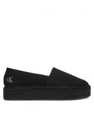 Calvin Klein Jeans Espadryle Flatform Esdparille Mg/Hdw YW0YW01737 Czarny. Czarne espadryle damskie Calvin Klein Jeans, bez wzorów, z jeansu, bez obcasa. Za 209.99 zł.
