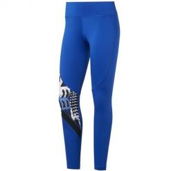 Spodnie treningowe damskie Reebok Wor Myt Aop Tight. Niebieskie obuwie sportowe damskie Reebok, bez zapięcia, na fitness i siłownię. Za 148.00 zł.