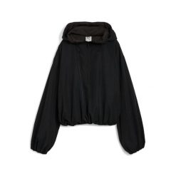 Kurtka wodoodporna oversized half-zip damska Puma. Czarne kurtki sportowe damskie Puma, m, bez wzorów, z dresówki, bez kaptura. Za 551.10 zł.