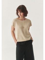 TATUUM Sweter "Zito" w kolorze beżowym rozmiar: XL. Brązowe swetry klasyczne damskie TATUUM, xl, ze splotem, bez kołnierzyka. Za 121.95 zł.