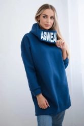 Bluza ocieplana z kapturem jeansowy. Bluzy damskie KESI, l, bez wzorów, z bawełny, z kapturem. Za 297.97 zł.