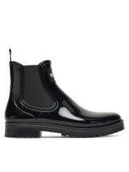 HUGO Kalosze Tabita Rain Bootie 50498397 Czarny. Czarne kalosze damskie Hugo, bez wzorów, z tworzywa sztucznego. Za 419.99 zł.