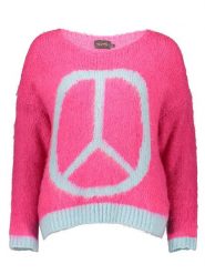 Miss goodlife Sweter w kolorze różowo-błękitnym rozmiar: S. Różowe swetry klasyczne damskie miss goodlife, s, z wełny, bez kołnierzyka. Za 127.35 zł.