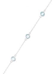 OR ÉCLAT Złota bransoletka "Colors" z elementami ozdobnymi rozmiar: onesize. Niebieskie bransoletki damskie Or Éclat, złote. Za 1,239.99 zł.